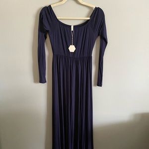 Long Sleeve Maternity Gown